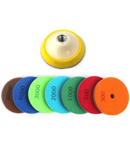 1" Diamond Drum Wheel – Wet Polish, 5/8"-11 Thread, 3000 Grit For Stone, Marble, Granite, Concrete, Tile