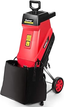 Costway 2400w Elektrischer Messerhacksler Gartenhacksler Fur Aste Und Gartenabfalle Hacksler Mit 45l Auffangbeutel Schredder Max 45 Mm Aststarke Amazon De Baumarkt