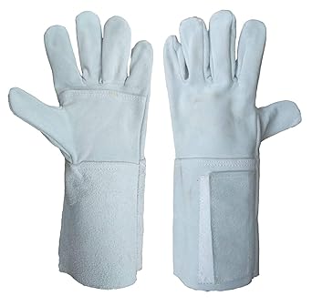 safety leather hand gloves