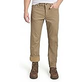 Weatherproof Vintage Fleece Lined Pants Men's - Regular Fit | Soft & Warm, Cold Weather Insulated Canvas Winter Pants for Men