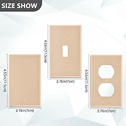 Peach Puff Blank Wall Plates Cover for Light Switch