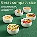 Teocera 10 Ounce Porcelain Bowl Set, Small Bowls - A Healthier Way for Ice Cream Dessert, Small Side Dishes - Set of 6, Bright White