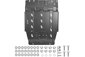 MiKaFex 2025 Upgrade Transmission Skid Plate Compatible with 2015-2022 Ford F150 3D Manganese Steel Splash Panel Shield Replace OEM Diaper