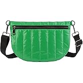Quilted Crossbody Bags for Women Bum Bags Puffer Fanny Packs Puffy Purses Sling Belt Bag for Women