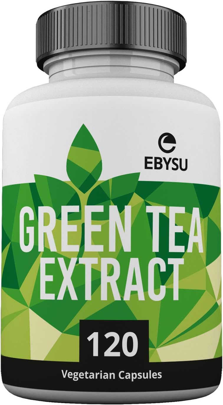 EBYSU Green Tea Extract with EGCG 500mg Capsules 120 Day Supply