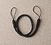 baihoo Set of 2 Rope Satin Drape Curtain Tiebacks Holdbacks, 27 inches Long, Black