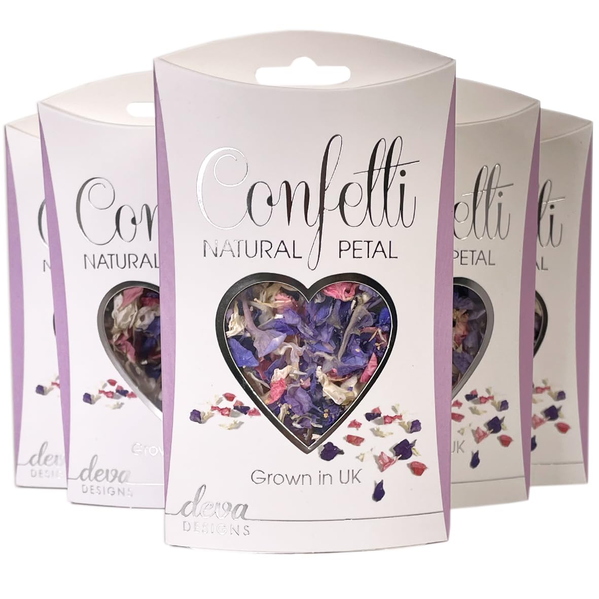 5 Multi Pack | Natural Petal Wedding Confetti | Grown in the UK | Biodegradable Churchyard Friendly