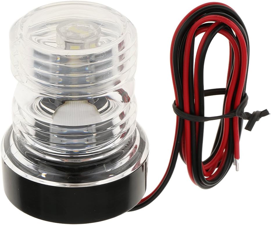 Amazon Perfeclan ヨット ボート ライト スターンライト 円形 LED 航海灯 360度 12V 2.5W DC ホワイト