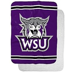 Weber State University Primary Logo Stripes Sherpa