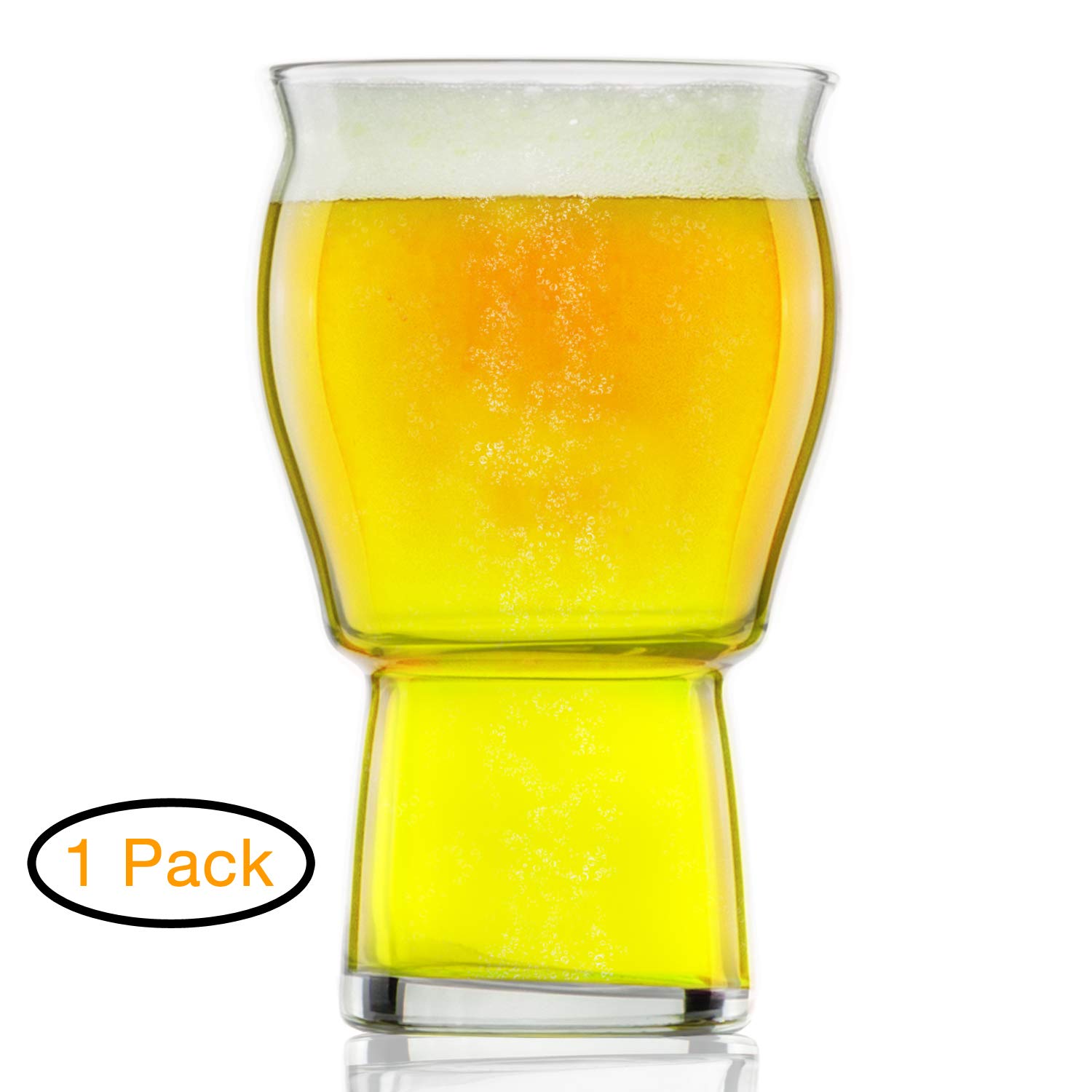A Beer Pint Glasses for Beer Drinkers Nucleated Glass Craft for Better