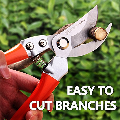 Garden Pruner, Lightdot Hardware, Stainless Steel Pruning Shears, Hand Pruner, Garden Clipper (Attached With A Pair Of Gloves) - Thumbnail 2