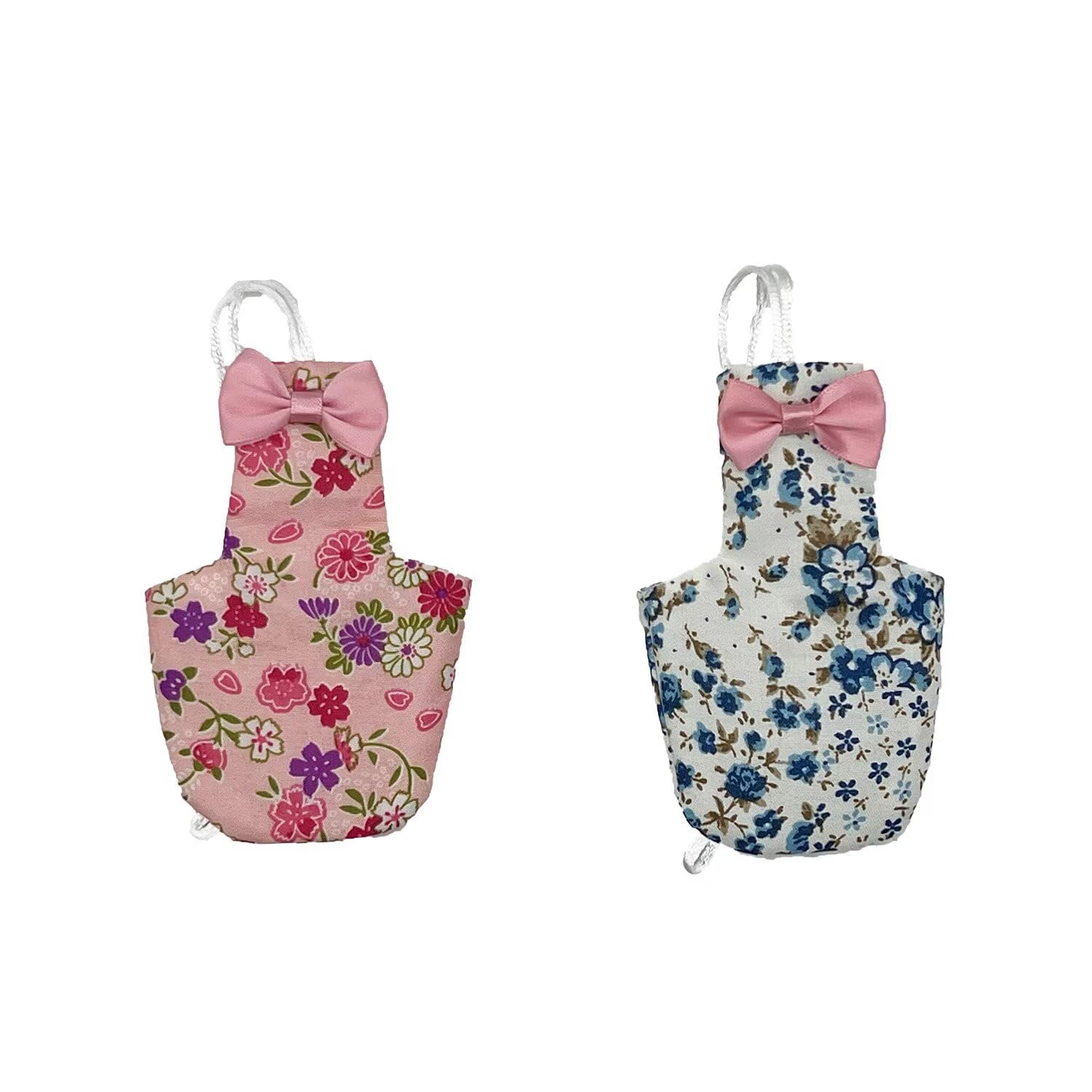 Photo 1 of 2 PCS Cute Birds Suit Parrots Holiday Reusable Pink&Blue Decoration Pet Bird Clothes for Parrot Pet Chicks