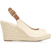 Juliet Holy Womens Ankle Strap Espadrille Wedges Round Open Toe Platform Slingback Slip on Peep Toe Sandals Comfort Summer Shoes