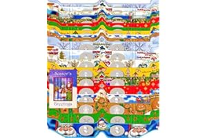 3DHEAVEN 3D Christmas Glasses - 20 3D Heaven Holiday Viewers (TM) 3D Christmas Glasses Kit Turn Christmas Tree & Holiday Lights into Magical Images 10 STYLES (2 of each) - INCLUDES A Lenticular 3D Holiday