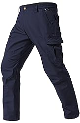 SPOSULEI Men's Cargo Work Pants Waterproof Ripstop