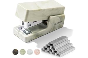 NUSIGN Mini Stapler with 830 Staples, Small Cute Desk Staplers, 25 Sheet Capacity, Fluid Green