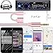 DISDIM iPhone X Aux Lightning to 3.5mm Auxiliary Audio Cable with 8Pin Extension Charger Cord Adapter for iPhone X / 8 / 8 Plus / iPhone 7 / 7 Plus iOS 11 to Home / Car Stereos -Rose Gold