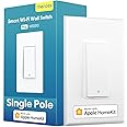 meross Smart Light Switch Supports Apple HomeKit, Siri, Alexa, Google Assistant & SmartThings, 2.4Ghz Wi-Fi Light Switch, Neu
