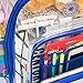 K-Cliffs Rolling Clear Backpack Heavy Duty Bookbag Quality See Through Workbag Travel Daypack Transparent School Book Bags with Wheels Royal Blue
