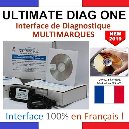 Self Auto Diag Ultimate Diag One - Diagnose Interface für mehre Marken geeignet - Version CD-ROM - Koffer Fahrzeugdiagnose Mu