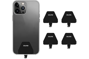 OUTXE Universal Phone Tether Tab Without Adhesive, 4 Pack Phone Lanyard Replacement Part for Phone Strap (4 PCS)