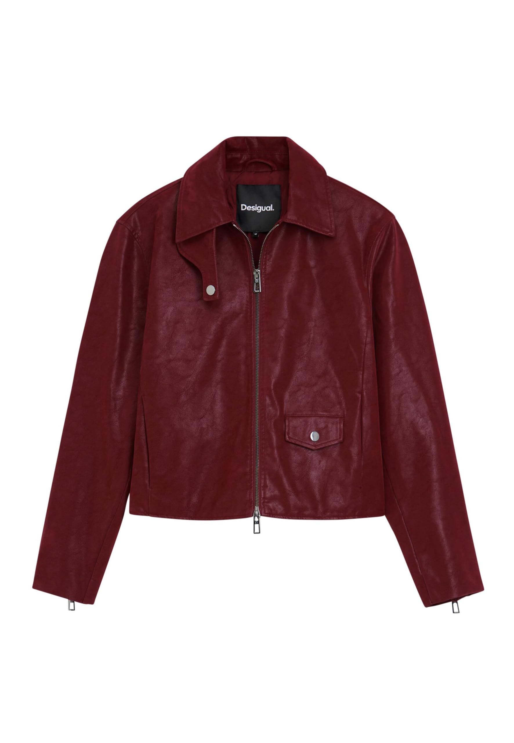 Photo 1 of Desigual Women's Shiny Faux Leather Jacket
