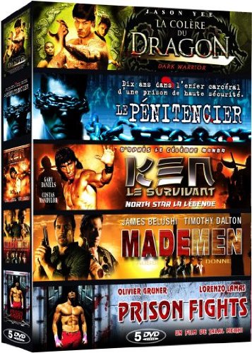Action Aventure - Coffret 5 Films N° 3 : La Colère Du Dragon + Le Pénitencier + Ken Le Survivant + Made Men + Prison Fights - Pack