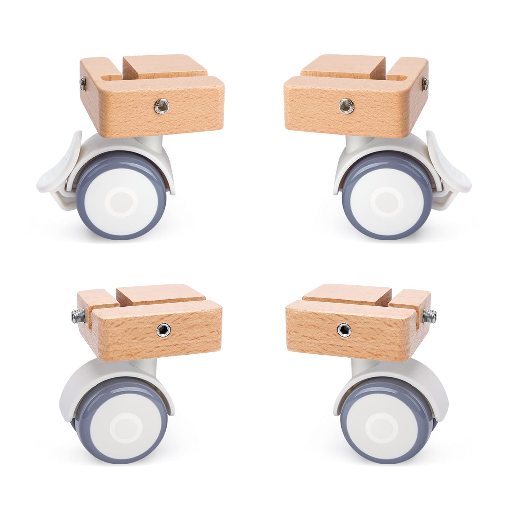 Niteangel Supplement Universal Wheel - Fits for Niteangel Bigger World - MDF Aspen Hamster Cage to Move Your Hamster Cage Simply (Burlywood, for Bigger World - Top Opening Door)