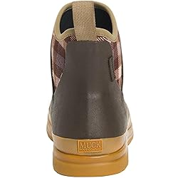 Muck Women's Originals Ankle, Brown/Plaid/Gum, 11