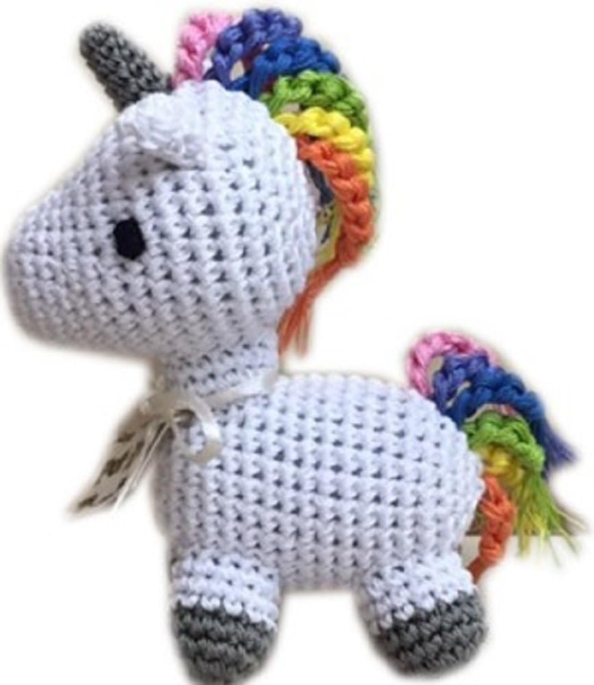Pet Flys Knit Knacks Mystic The Magic Unicorn Organic Cotton Small Dog Toy