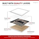 Alison Kingsgate Sleek 8x6 Picture Frame White Engineered Wood Perspex view 5