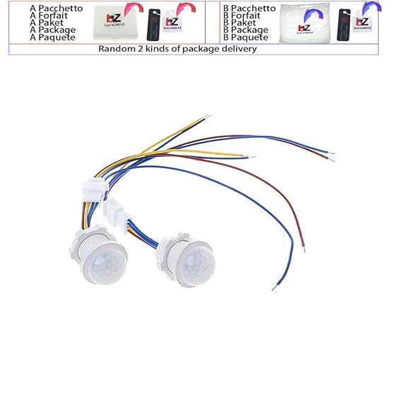 100V-240V 50Hz 25mm LED del interruptor del sensor PIR Detector de ...