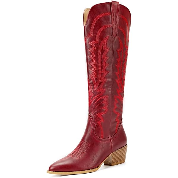 Bottes Western Justin J Flex Femme - Marron Vieilli - Taille 7,5 B - Années 2000 - Cuir