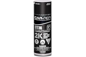 CAR-REP® 2K Epoxy Color Top Coat with Wise 2K Technology, Easy Application, High Coverage, Jet Black High-Gloss, 11oz Aerosol Can