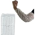 PeSandy Disposable Arm Sleeves Covers, 100pcs Waterproof PE Oversleeves Covers