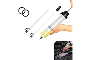 Fiknonk 1 PC Car Power Steering Fluid Extractor, 200cc Manual Fluid Pump with Hoses, Universal Transmission Fluid Pump for Mo