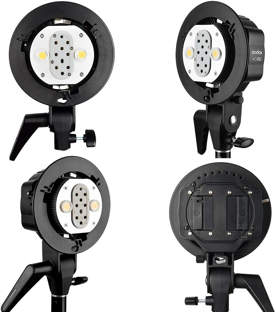 US Godox AD-B2 Bowens Mount Double Tubes Light Head Bracket For AD200 AD200pro - View #4