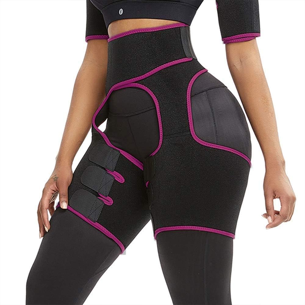 KIW Thigh Trimmer High Waist Butt Lifter Shaping Neoprene Training Ultra Light Thigh Support Shapewear for Women Workout Fitness