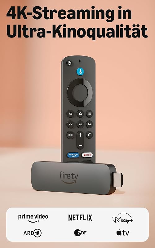 Fire TV Stick 4K Plus, mit Unterstützung für Wi-Fi 6 sowie Streaming in Dolby Vision/Atmos und HDR10+, finde Serien schneller mit Alexa+