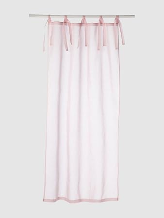 Vertbaudet Kindervorhang Mit Bandern Rosa Grosse 100x220 Amazon De