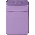 Afterplug 2-Pocket Adhesive Pouch for Laptop, Compatible with External Portable SSD, Magic Mouse, USB Cable and More - Lilac Purple
