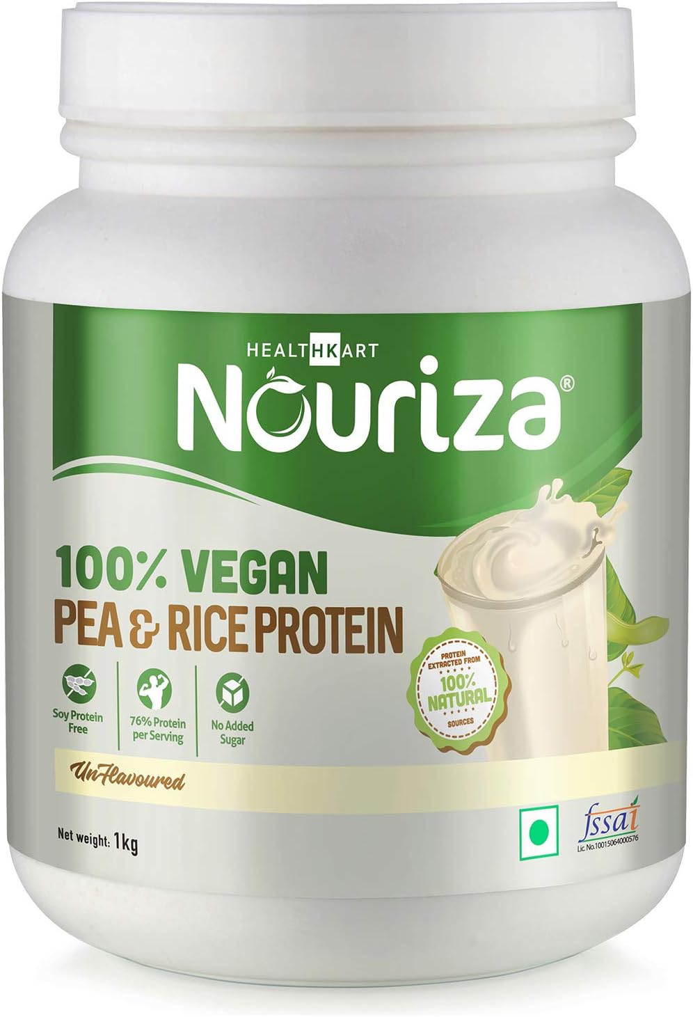 Nouriza 100% Vegan Protein (Pea & Rice), 1kg