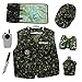 TopTie Camo Tactical Costumes, Military Motif Role Play Set For Kid GREEN-S