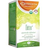 Davidson's Organics, Ayurvedic Infusions, Detox, 25-count Tea Bags, Pack of 6