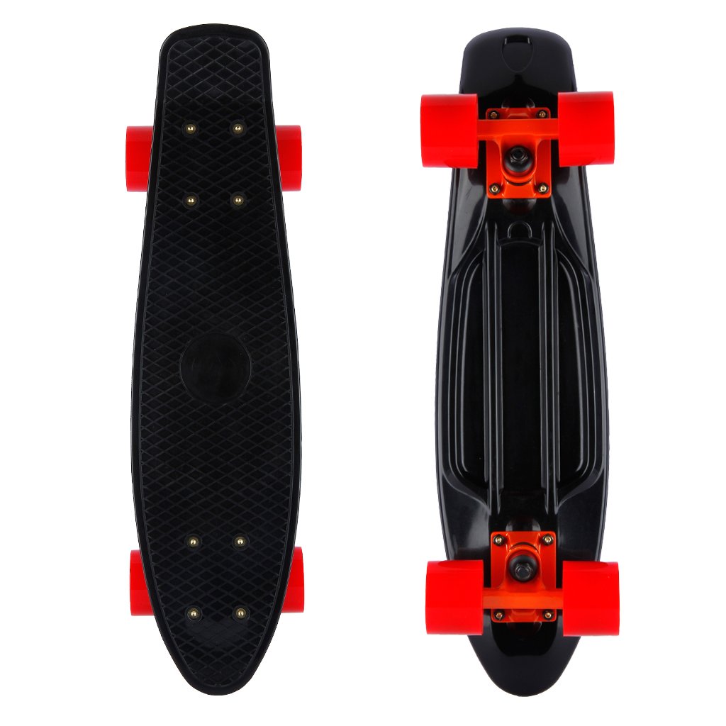 Mini monopatín retro skateboard infantil de cuatro ruedas Tabla de ” Ruedas