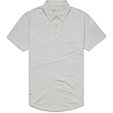 BYLT Men's Drop-Cut Polo – Collared Casual Shirt for Men – Soft Polyester, Cotton, and Spandex Blend – Wrinkle Resistant