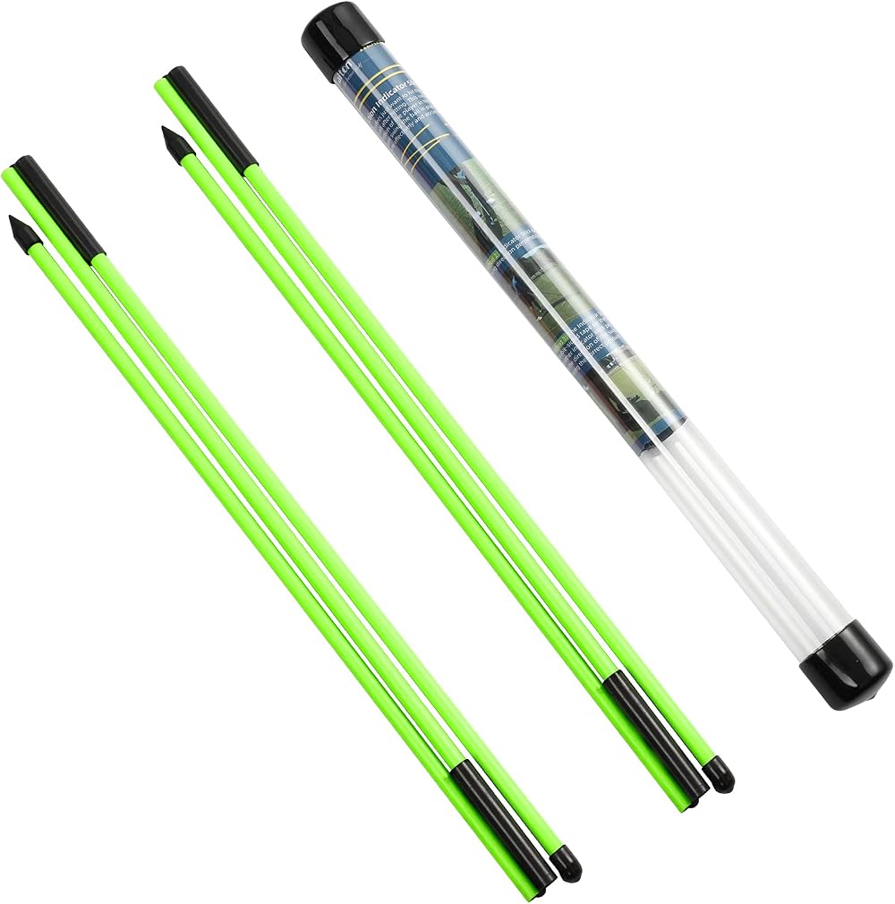 Rhino Valley Golf Alignment Sticks 2 Pack Collapsible Practice Rods 48in