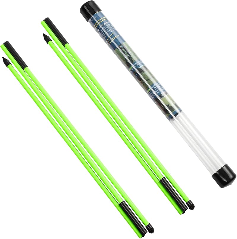 Rhino Valley Golf Alignment Sticks 2 Pack Collapsible Practice Rods 48in