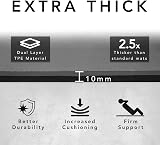 Karma Fitness Large Exercise Mat 183x80x10mm TPE Dark Grey Carry Bag view 3