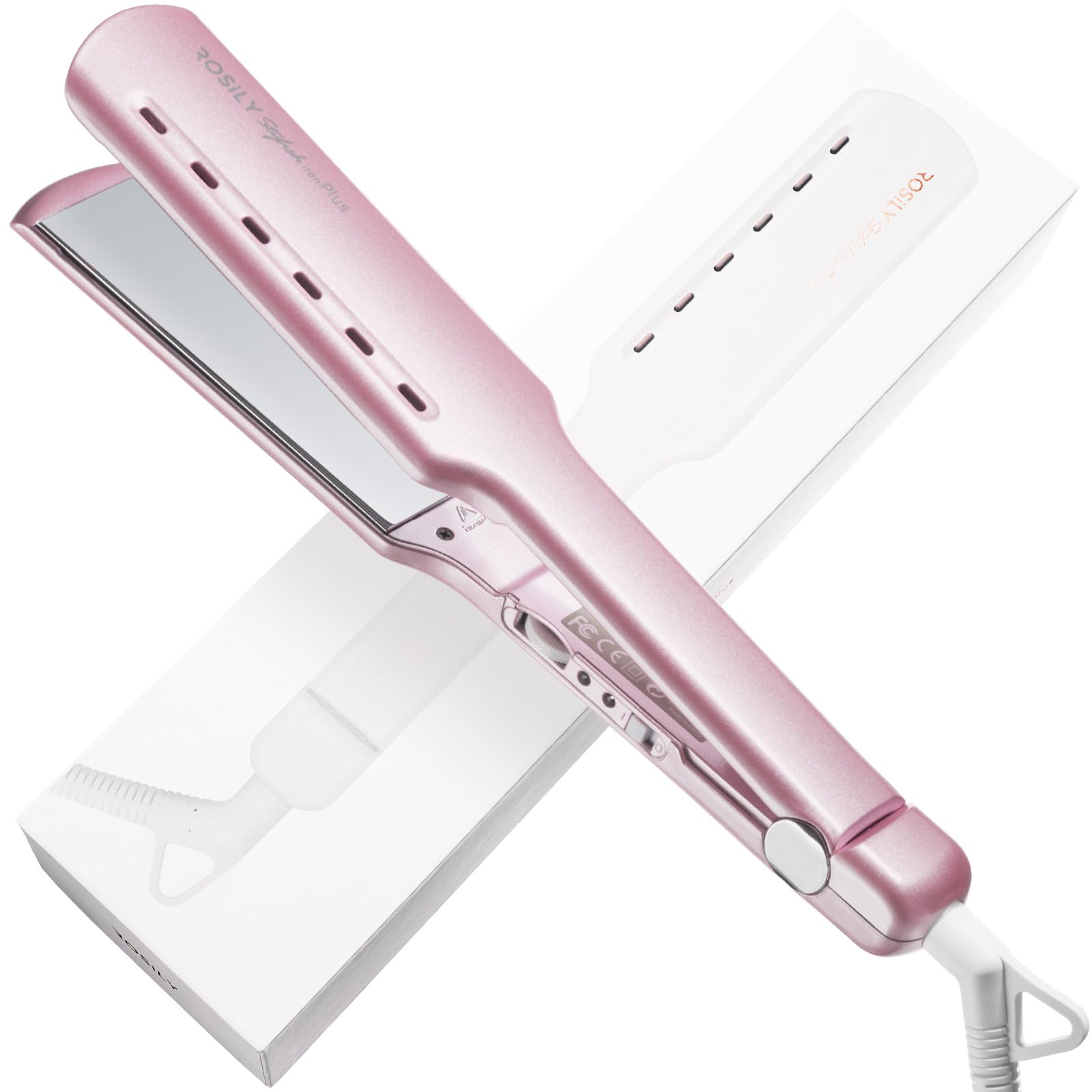 Photo 1 of ROSILY Nano Titanium Flat Iron | 1.75 Inch Wide Hair Straightener, Dual Voltage 100-240V, Adjustable Temperature Suitable for All Hair Type, Instant Heat Up